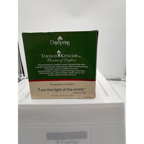 Rare DaySpring Thomas Kinkade Painter of Light Christmas House Ornament 2011 New - Picture 6 of 7